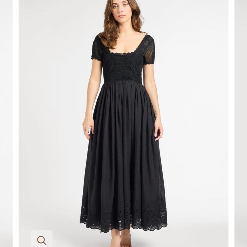 Mille Carla Black crochet dress